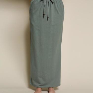 Fabina LA Organic Hemp Side Slit Skirt - Grey
