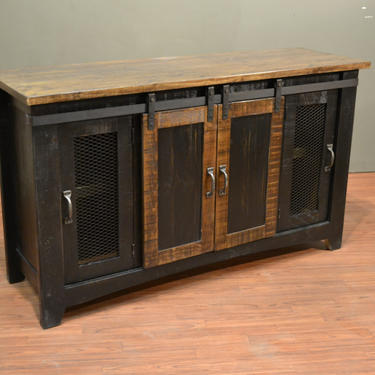 Reserved for ajdanley Rustic Solid Reclaimed wood 60 inch TV stand Media Center 