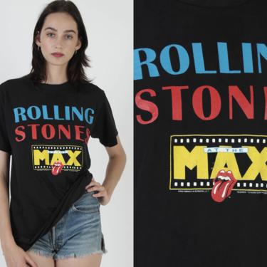 1991 Rolling Stones Rock Band Larger Then Live At The Max Concert Tour Brockum Tee T Shirt 