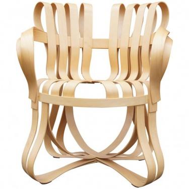 Maple Bentwood Cross Check Armchair by Frank Gehry for Knoll