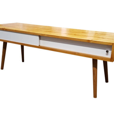 Mid Century Coffee Table Modern Coffee Table with Doors 