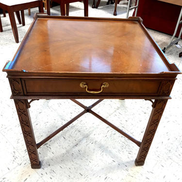 Baker Chippendale Style End Table 