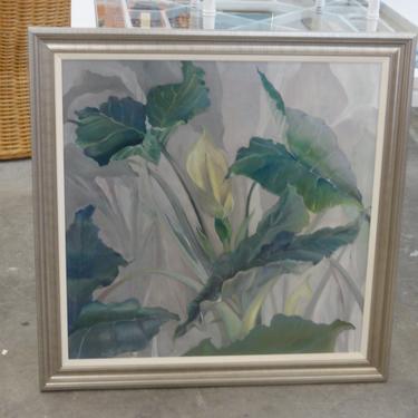 Tropical Calla Lily Signed Painting