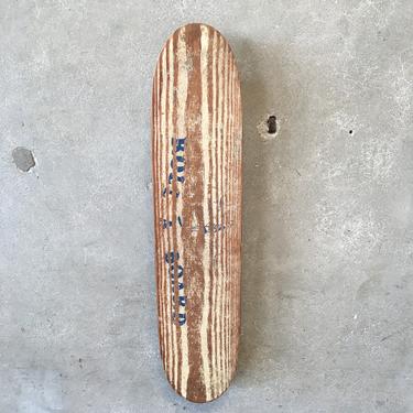 Vintage &quot;Roll A Board&quot; Skateboard