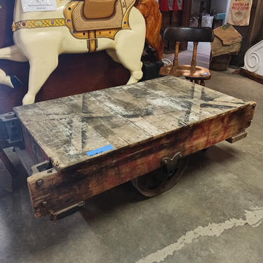 Sweet Old Industrial Mill Cart 57"×28"×19"