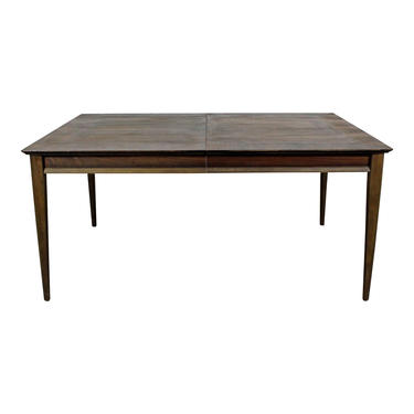 Mid-Century Modern Dining Table Parquet Top Walnut Dining Table by Lane 