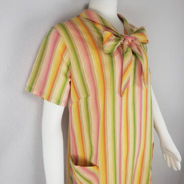 vintage dress babydoll dress vintage babydoll dress mod dress vintage mod dress striped dress dress with stripes yellow dress yellow stripes 
