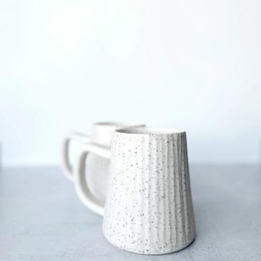 Fluted white  Mug 