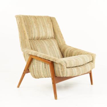 Folke Ohlsson for DUX Mid Century Walnut Lounge Chair - mcm 