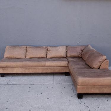 Leather Sofa - as is 