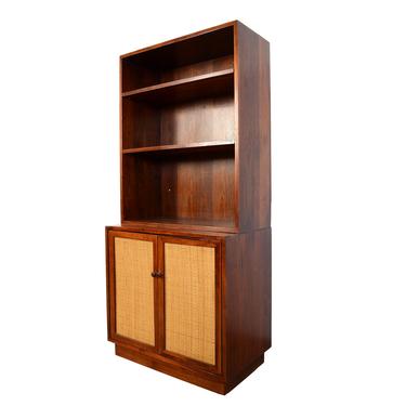 Walnut Wall Bookcase Cabinet Mid Century Modern 