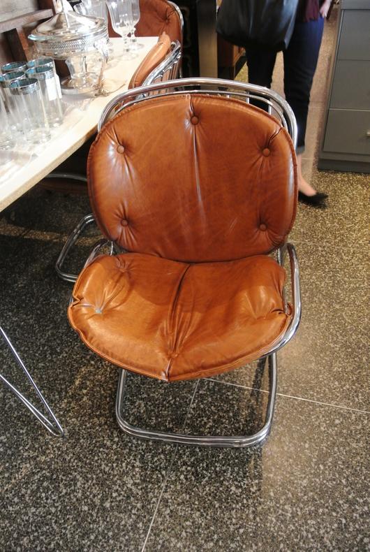 brown vinyl chair $55 each 3 available