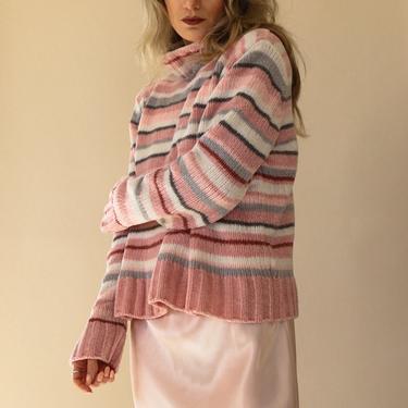 90's Pink Chenille Sweater Size Medium