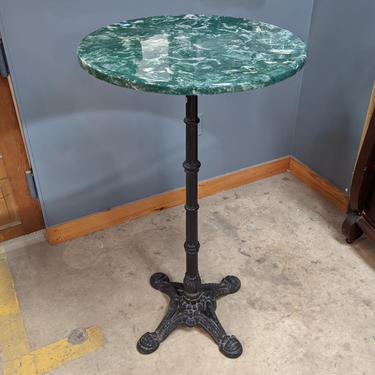 Vintage Cast Iron Round Bar Table