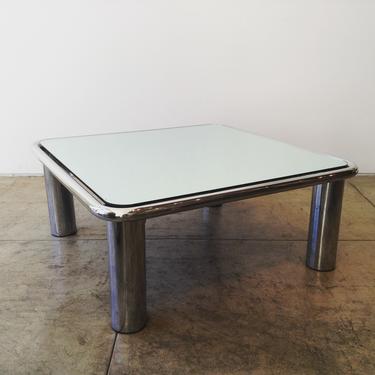 Chrome and Mirror Coffee Table