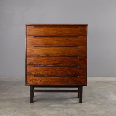 Mid Century Chest of Drawers Rosewood Dresser Danish Modern HNJ 