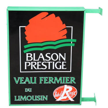Vintage French Blason Prestige Electric Advertising Sign 