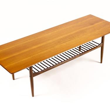 Danish Modern / Mid Century Large Rectangular Teak Coffee Table - G-Plan -  IB Kofod Larsen 