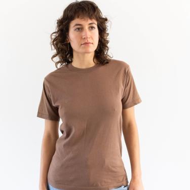 Vintage Brown T Shirt | Cotton Crew Neck Tee Shirt | Made in USA | BT012 | S | 