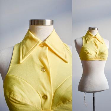 1970s Yellow Bikini Top 