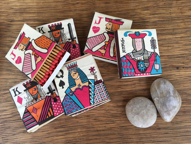 Vintage Poker Card Match Boxes Set Of 7 King Queen Jack Joker Card Match Boxes Card Games By Luckduck From Luckduck Of Atlanta Ga Attic Vintage Poker Card Match Boxes Set Of 7 King Queen Jack Joker Card Match Boxes Card Games By Luckduck From Luckduck Of Atlanta Ga Attic