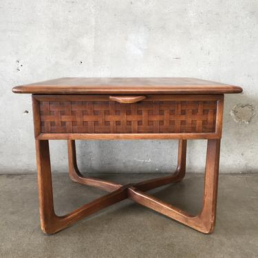 Vintage Mid Century Lane Perception Walnut End Table