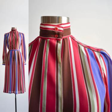 Vintage Striped 2pc Skirt Set 