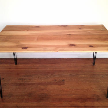The MONACO Dining Table - Reclaimed Wood &amp; Hairpin Legs - Reclaimed Wood Table 