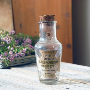 Antique honey bottle Hildreth Bros. & Segelken California Honey / antique bottle / vintage bottle / honey jar / food advertising 
