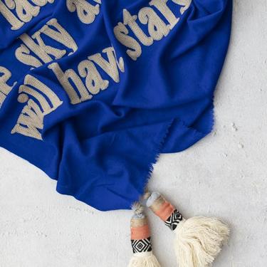 'Have The Stars' Lightweight Embroidered Poetry Scarf