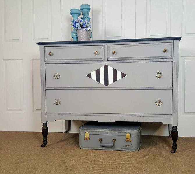 Vintage Dresser Chest Of Drawers Entry Table Changing Table