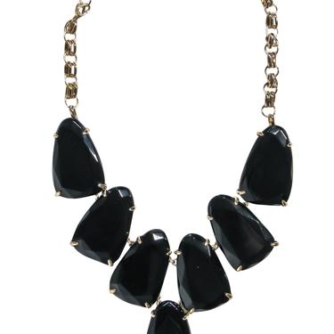 Kendra Scott - Black Chunky Jewel Golden Chain Necklace