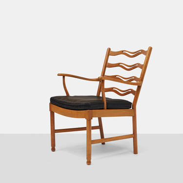 Ladderback Lounge Chair by Ole Wanscher for Fritz Hansen