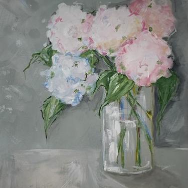 Pink Hydrangea Original Painting