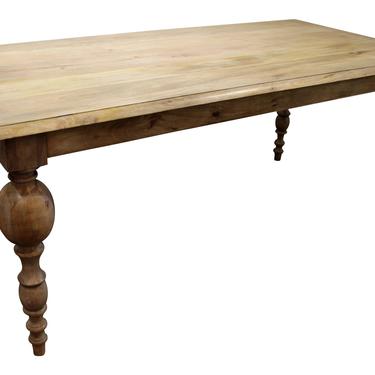 French Country Dining Table Natural Gray Farm Dining Table 80&amp;quot; Long 