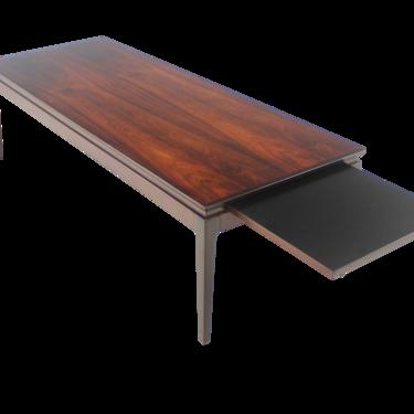 Scandinavain Modern Rosewood Coffee Table with Extension by Johannes Andersen