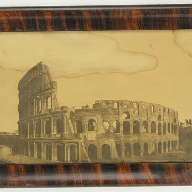 Antique Framed Photograph Print of the Colosseum Ruins, Rome, Italy - 16 x 11&amp;quot; 