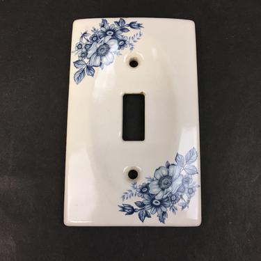 Blue and White Porcelain Switch Plate Cover