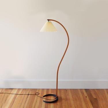 Vintage Danish Modern Mads Caprani Bentwood Teak Floor Lamp | Mid Century Modern Wood Lighting 