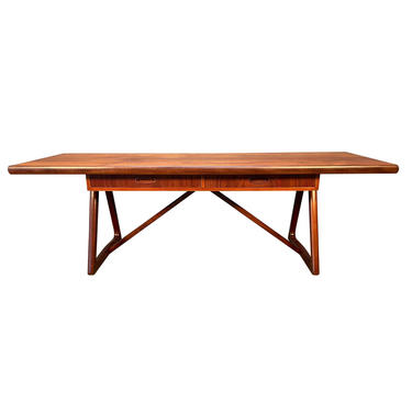 Vintage Danish Mid Century Modern Teak Geometrical Coffee Table 