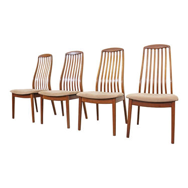 Schou Andersen Danish Modern Teak Dining Chairs Mid-Century Modern 