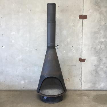 Vintage Mid Century Modern Conical Fireplace by Majestic