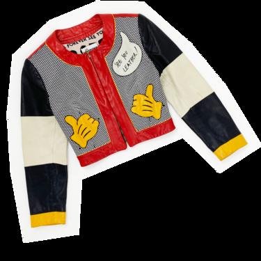 Moschino 80s Mickey Mouse leather jacket