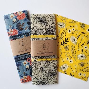 Beeswax Wrap Set- Sketch Floral