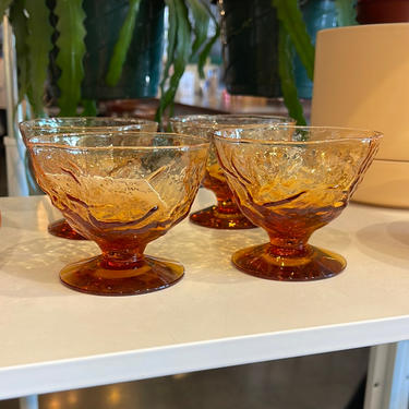Vintage Caramel Morgantown Glass Set