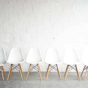 White Shell Chairs (Set of 6)