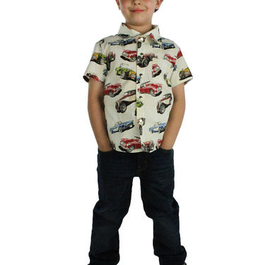 Classic Muscle Cars Boy's Snap Top 