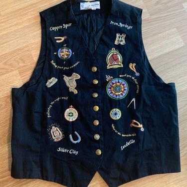 Carol Horn Vintage Embroidered Vest 