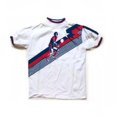 Vintage 70’s KIDS Tennis Graphic T-Shirt Sz 6 
