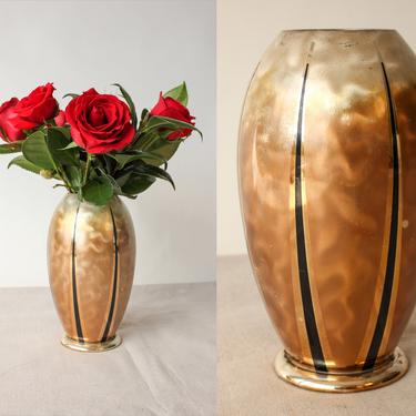 Vintage 30s Silverplate Deutschland 1934 Ikora WMF Vase | Made in Germany | Rustic, Boho, Home Decor | 1930s Art Deco Collectible Art Vase 